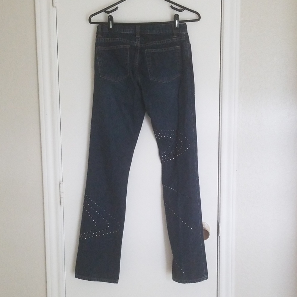 Gap Modern Boot Cut Jeans Sz 1 w/ Grommets - Picture 2 of 4